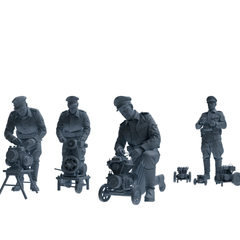 MRY-SFW SSTR252 WWI British Army Logistics Soldier Maintenance Four-Person Group
