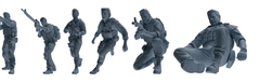 MRY-SFW SSTR016 Miniatures Soldier Model Kit Modern Navy SEAL Six-Person Frontline Group
