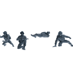 MRY-SFW SSTR140 Miniatures Soldier Model Kit War of Hyenas Modern Canadian Army Four-Person Urban Combat Group