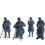 MRY-SFW SSTR259 WWI French Army Logistics Soldier Maintenance Four-Person Group