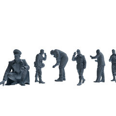 MRY-SFW SSTR111 Miniatures Soldier Model Kit MRY-SFW 111 1/35 Enemy at Stalingrad WWII Soviet Soldiers Garrison Six-Person Group
