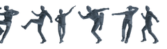 MRY-SFW LYGR733 WWII Soviet Army War Scene Six-Person Dancing Group 3D Printed Resin Model Kit by SSMODEL