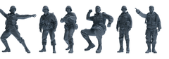 MRY-SFW SSTR066 Miniatures Soldier Model Kit Saving Ryan in Normandy WWII U.S. Army Six-Person Horseplay Group