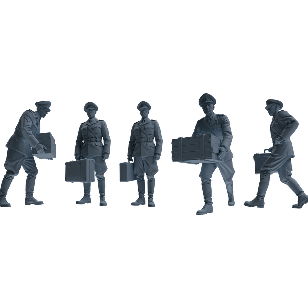 MRY-SFW LYGR578 WWII French Army Five-Person Carrying Group 3D Printed Resin Model Kit by SSMODEL