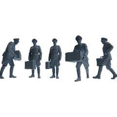 MRY-SFW LYGR578 WWII French Army Five-Person Carrying Group 3D Printed Resin Model Kit by SSMODEL