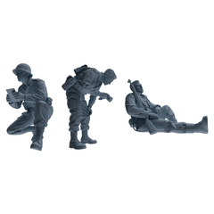 MRY-SFW SSTR193 Miniatures Soldier Model Kit Recon Communication Soldier Pose Modern Model 3 pcs