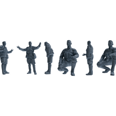 MRY-SFW LYGR607 Historical People's Liberation Army Six-Person Daily Routine 2 3D Printed Resin Model Kit by SSMODEL