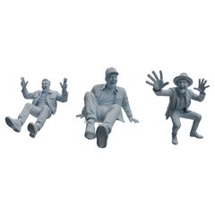 MRY-SFW LYTR1033 Joyful Interactive Male Character Modern Model 3 pcs 3D Printed Resin Model Kit by SSMODEL
