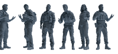 MRY-SFW SSTR010 Modern Navy SEAL Six-Person Conversation Group