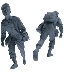 MRY-SFW SSTR059 Miniatures Soldier Model Kit Hacksaw Ridge Rescue Story WWII U.S. Army Six-Person Frontline Group