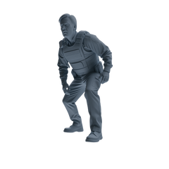MRY-SFW SSTR121 Miniatures Soldier Model Kit Boston Attack Modern Boston Police Four-Person Gunfight Group