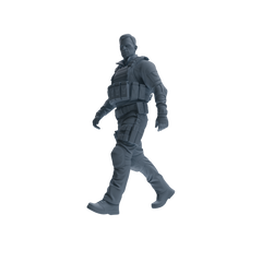 MRY-SFW SSTR128 Miniatures Soldier Model Kit Boston Attack Modern Boston Police Four-Person Patrol Group 2