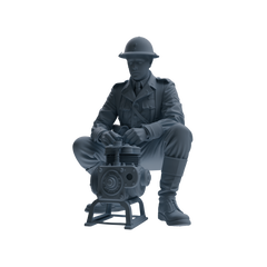 MRY-SFW SSTR221 WWII French Army Logistics Soldier Maintenance Four-Person Group
