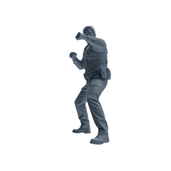 MRY-SFW SSTR112 Miniatures Soldier Model Kit Boston Attack Modern Boston Police Three-Person Arrest Group