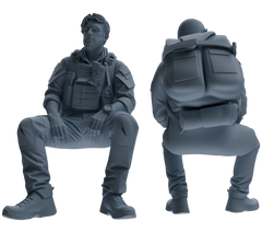MRY-SFW SSTR021 Miniatures Soldier Model Kit Modern Navy SEAL Six-Person Rest Group