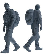 MRY-SFW SSTR020 Miniatures Soldier Model Kit Modern Navy SEAL Six-Person Foot March Group