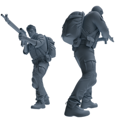 MRY-SFW SSTR024 Miniatures Soldier Model Kit Modern Navy SEAL Six-Person Firefight Group