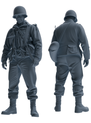 MRY-SFW SSTR071 Miniatures Soldier Model Kit Saving Ryan in Normandy WWII U.S. Army Six-Person Praying Group