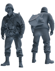 MRY-SFW SSTR066 Miniatures Soldier Model Kit Saving Ryan in Normandy WWII U.S. Army Six-Person Horseplay Group