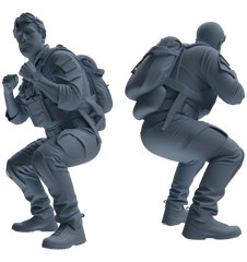 MRY-SFW SSTR023 Miniatures Soldier Model Kit Modern Navy SEAL Six-Person Training Group