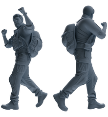 MRY-SFW SSTR014 Miniatures Soldier Model Kit Modern Navy SEAL Six-Person Triumphant Return Group