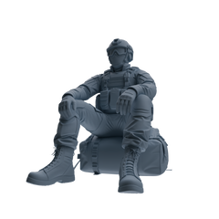 MRY-SFW SSTR353 Modern American Mercenary Rest 3 Four-Person Group