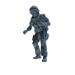 MRY-SFW SSTR317 Modern Counter-Terrorism SWAT Shield Bearer Rescue 2 Four-Person Group
