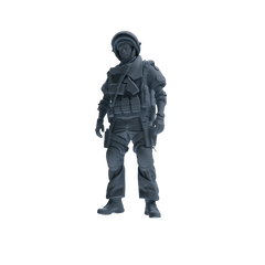 MRY-SFW SSTR321 Modern Counter-Terrorism SWAT Shield Bearer Garrison Four-Person Group