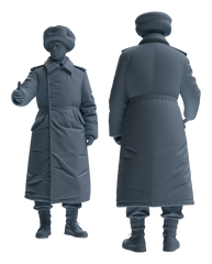 Detail view of MRY-SFW LYGR643 WWII Soviet Union Six-Person Daily Routine 2 Model