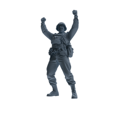 MRY-SFW SSTR073 Miniatures Soldier Model Kit Saving Ryan in Normandy WWII U.S. Army Four-Person Celebrating Group