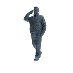 MRY-SFW SSTR117 Miniatures Soldier Model Kit Boston Attack Modern Boston Police Four-Person Saluting Group 1
