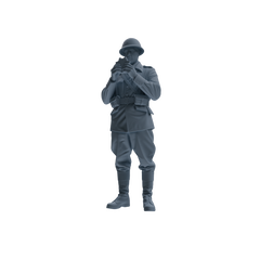 MRY-SFW SSTR222 WWII French Army Logistics Soldier Picnic Three-Person Group