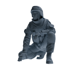 MRY-SFW SSTR327 Modern Counter-Terrorism SWAT Fire Support Operator Combat 3 Four-Person Group