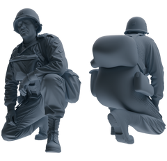 MRY-SFW SSTR070 Miniatures Soldier Model Kit Saving Ryan in Normandy WWII U.S. Army Six-Person Ambush Group