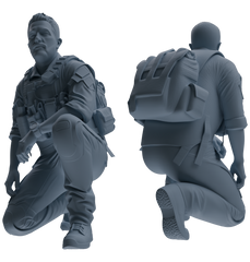 MRY-SFW SSTR015 Miniatures Soldier Model Kit Modern Navy SEAL Six-Person Ambush Group