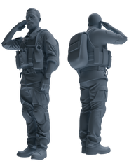 MRY-SFW SSTR013 Miniatures Soldier Model Kit Modern Navy SEAL Six-Person Saluting Group