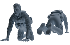 MRY-SFW SSTR023 Miniatures Soldier Model Kit Modern Navy SEAL Six-Person Training Group