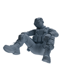 MRY-SFW SSTR353 Modern American Mercenary Rest 3 Four-Person Group