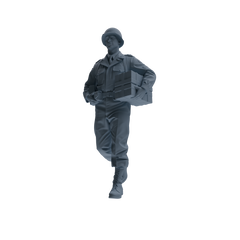 MRY-SFW SSTR225 WWII U.S. Army Logistics Soldier Logistics Four-Person Group