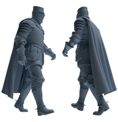 MRY-SFW SSTR096 Miniatures Soldier Model Kit Medieval Knight Six-Person Patrol Group