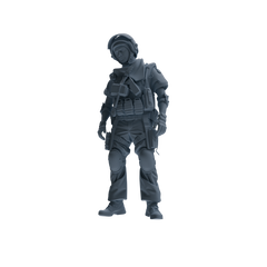 MRY-SFW SSTR315 Modern Counter-Terrorism SWAT Shield Bearer Conversation Four-Person Group