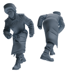 Detail view of MRY-SFW LYGR645 WWII Soviet Union Five-Person Ambush Group Model