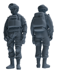 Detail view of MRY-SFW LYGR631 Modern Airborne Division Six-Person Daily Model