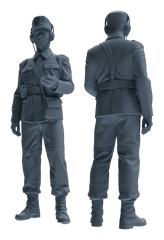 Detail view of MRY-SFW LYGR650 WWII Mine Soldier Seven-Person Daily Routine 2 Model