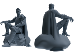 MRY-SFW SSTR081 Miniatures Soldier Model Kit Medieval Knight Without Helmet Four-Person Rest Group