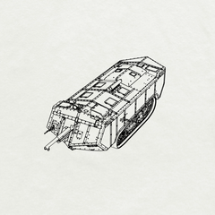 SSMODEL 371 Military Model Kit Great Britain Medium Tanks Char d'assaut 'Saint-Chamond'