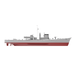 RHWS011S IJN Type K-8 No.13 Submarine Chaser Kusentei Full Hull