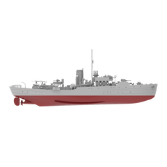 RHWS005S France Flower class frigate Aconit K58 Full Hull