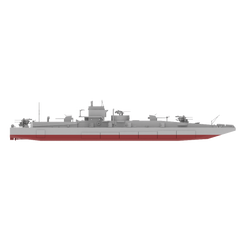 RHWS002S German D1 Class Naval Ferry Barges Full Hull