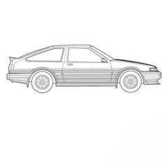 Fujimi 04805 Model 1/24 Touge Series No. 3 EX-1 Toyota Hachiroku Trueno AE86